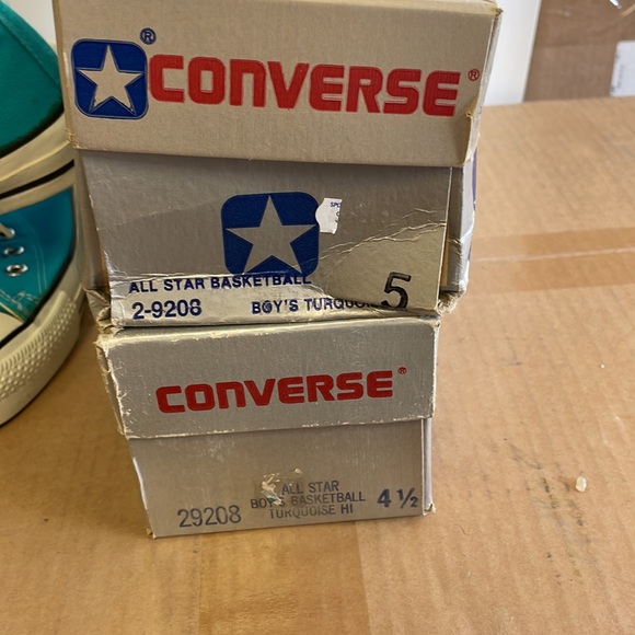 Vintage Youth Converse High Top Turquoise - Picture 2 of 5